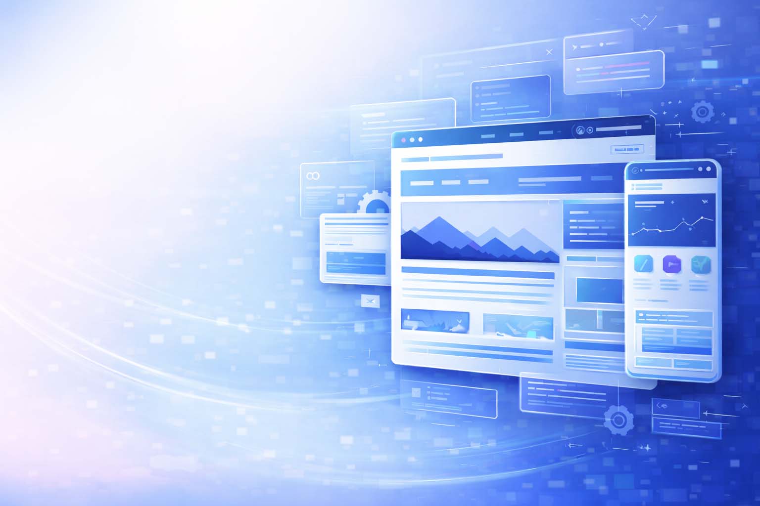 Современный интерфейс корпоративного сайта